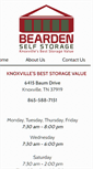 Mobile Screenshot of beardenselfstorage.com